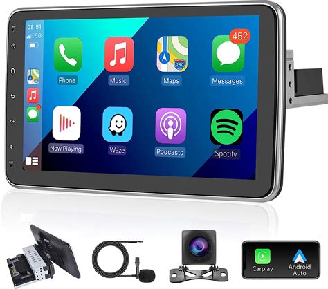 Android Single Din Touchscreen Car Stereo With Wireless Apple Carplay Rimoody Inch