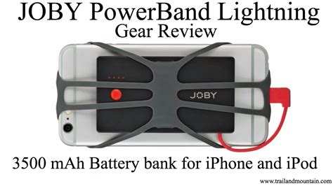 Joby Powerband Lightning Battery Bank Gear Review Youtube