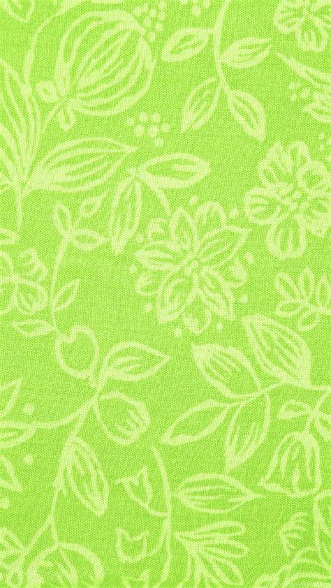 Lime Green Fabric With Floral Pattern Texture Free High Resolution