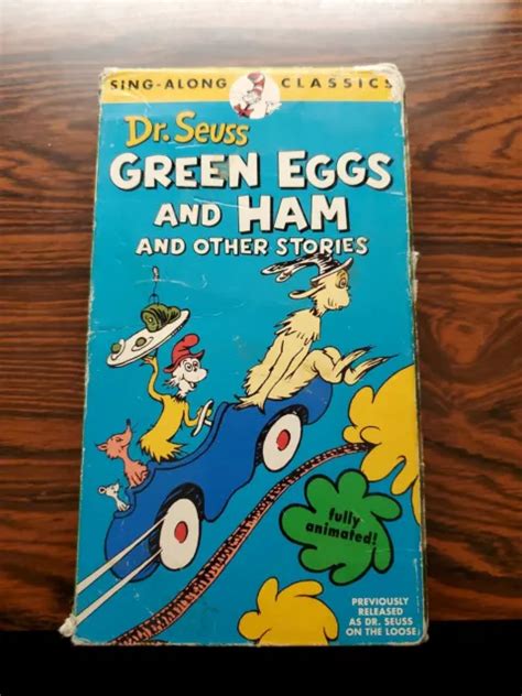 GREEN EGGS HAM Sneetches Dr Seuss Sing Along Classics VHS Tape