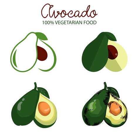 Check Out This Behance Project Avocado Illustration