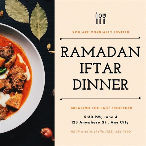 Customize 32 Ramadan Invitations Templates Online Canva