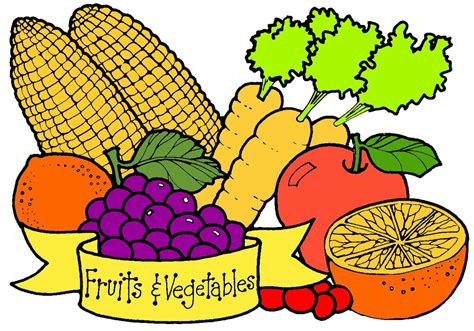 Free Fruit And Vegetables Clipart Clipart Best