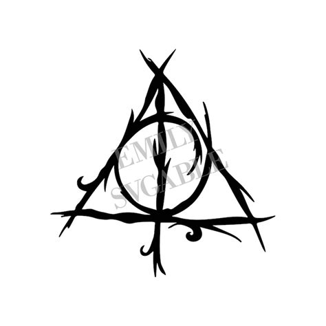 Deathly Hallows SVG Harry Potter SVG | Etsy
