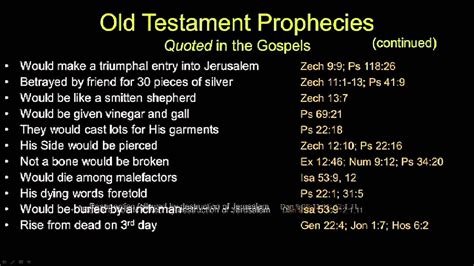 Old Testament Prophecies Chuck MIssler YouTube
