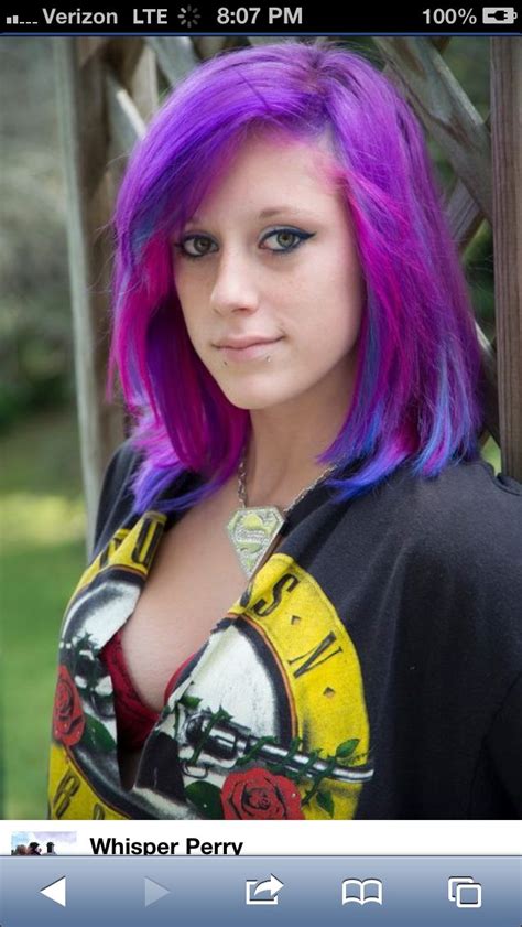 Purple Blue Pink Hair Beautiful Women ♥ Pink Hair