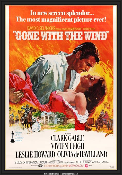Gone with the Wind (1939) Original R74 Thirty by Forty Movie Poster ...