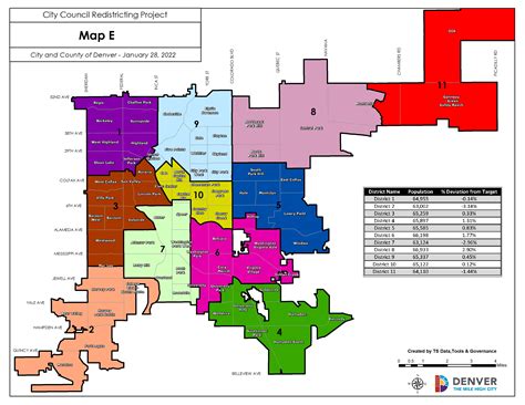 Denver School District Map World Map