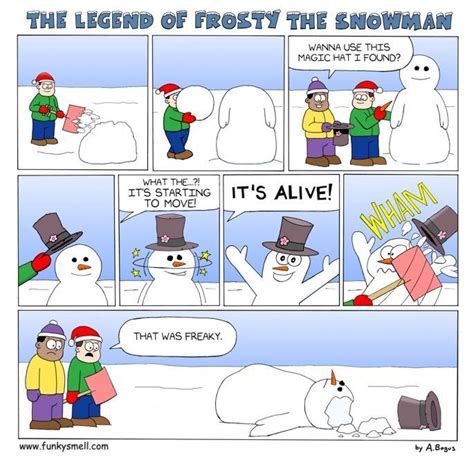 The Legend Of Frosty The Snowman Funny Snowman Frosty The Snowmen