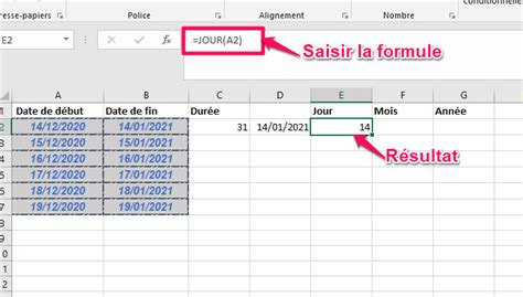 Calculer Le Nombre De Mois Entre Deux Dates Excel