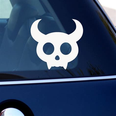 Cute Devil Skull Decal Vinyl Decal For Laptop Car