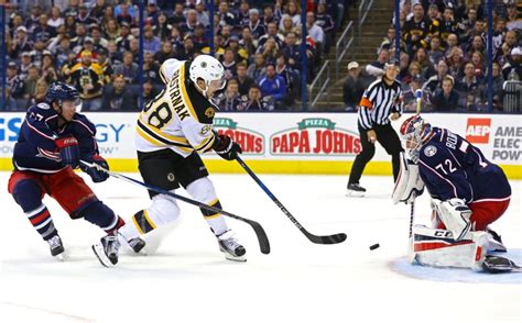 Boston Bruins Forward David Pastrnak Breaking Out
