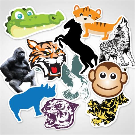Custom Wild Animal Stickers Top Quality Stickers