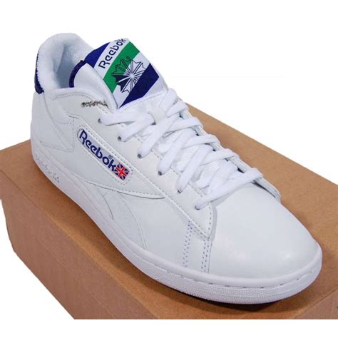 Reebok Npc Uk Court Surfaces White Phantom Blue Mens Shoes From Attic