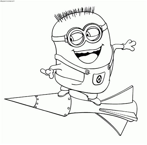 Dibujos de Minions para Colorear