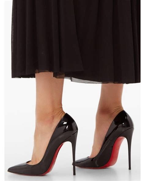 Christian Louboutin So Kate 120 Patent Leather Pumps In Black Save 81