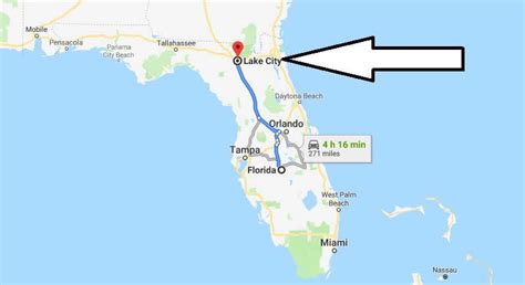 Map Of Lake City Florida Florida Map Maps Of Florida