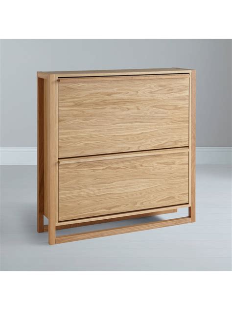 The shoe storage cabinet is a stunning new product. John Lewis & Partners Shoe Storage Cabinet, Oak at John ...
