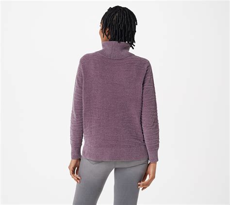 as is anybody patterned chenille turtle neck pullover