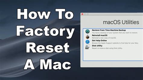 How To Factory Reset A Macbook Air