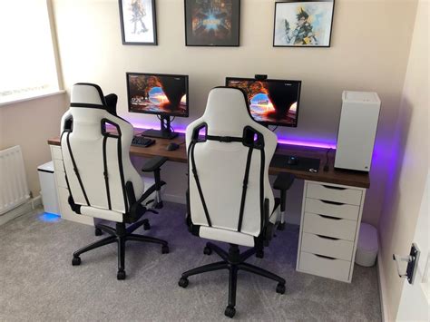 Gamer Couple Goal 2021 Cute And Cozy Couples Side By Side Gaming Room