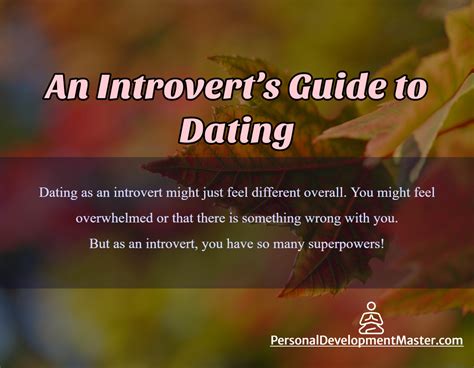 An Introverts Guide To Dating