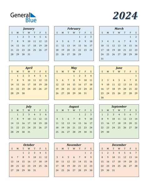 Calendar 2024 Printable