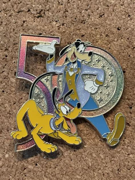 Walt Disney World Pin Pluto And Goofy 50th Anniversary Magic Kingdom Wdw
