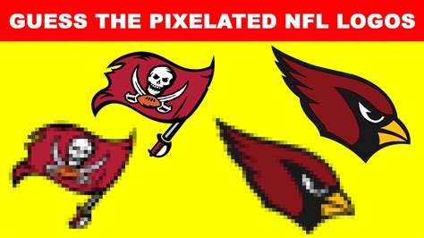 Pixelated Nfl Logo Quiz Identity The Nfl Team Based On Their