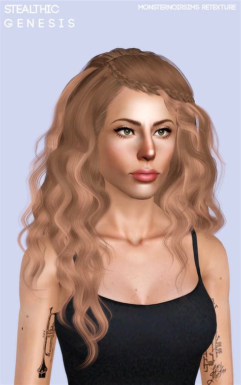 Sims 4 Hairs Joseph Sims Stealthic`s Genesis Hair Retextured