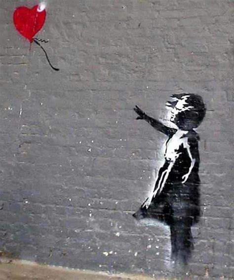 Balloon Straatartiesten Banksy Graffiti Straatkunst Graffiti