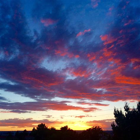 Albuquerque Sunset Sunset Clouds Celestial