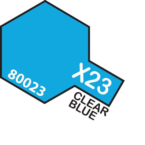 Tamiya X 23 Clear Blue Enamel Gloss 10ml 75 T80023 Ebay