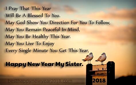 Happy new year 2021 wishes for lovers, husband, wife, boyfriend, girlfriend, best friend with beautiful & romantic words spread the word with care. New Year 2018 Quotes for Sister | Latest Happy New Year ...