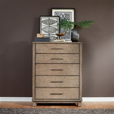 Liberty Furniture Canyon Road 876 Br41 Contemporary 5 Drawer Chest With