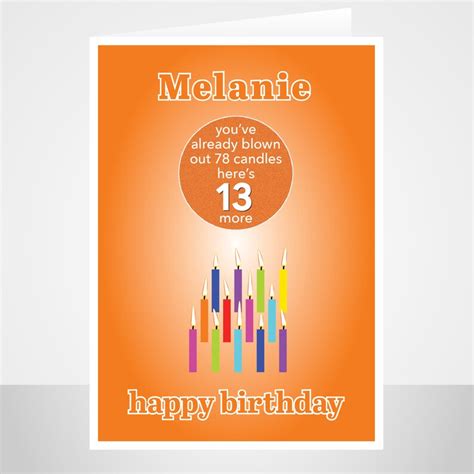Funny 13th Birthday Card For Boy For Girl Edit Name 13 Bday Etsy