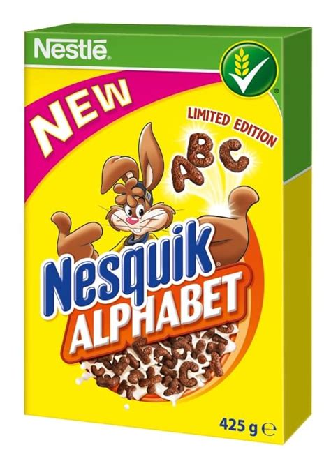 Nesquik Alphabet Cereal Flakes Letters On The Plate Trademagazin