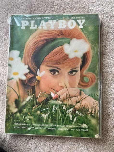 VINTAGE PLAYbabe MAGAZINE JULY BUNNIES VARGAS GIRL Centerfold Attached PicClick