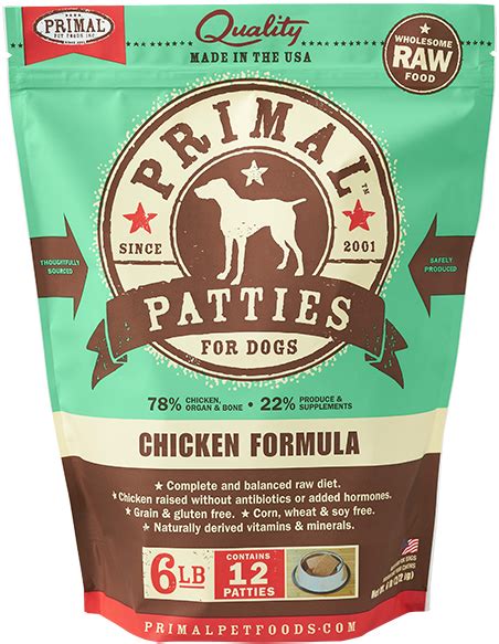 Different formulas are available for dogs with specific dietary requirements, like puppies, seniors, and large or small breeds. PrimalPetFood | Primal Pet Foods