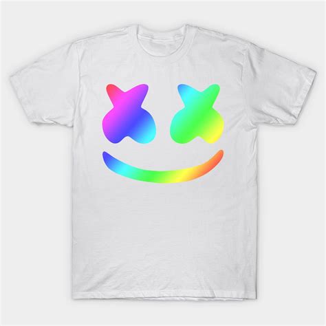 Marshmello Rainbow Face Marshmello Classic T Shirt Zilem