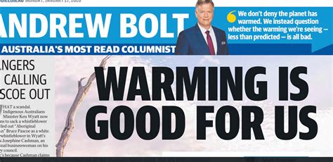 Denial To The Death In Australia Newspaper Headlines Tout “warming Is