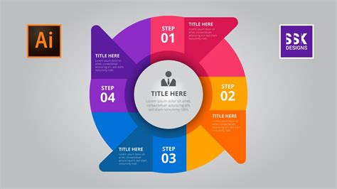 Flat Design Infographic Template Adobe Illustrator Cc 2020 Tutorial