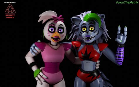 Chica And Roxy Hanging Out Five Nights At Freddys Survival Horror Gaming R