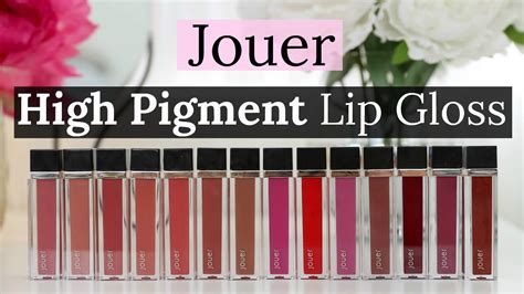 New Jouer High Pigment Lip Glosses Lip Swatches And Review Youtube
