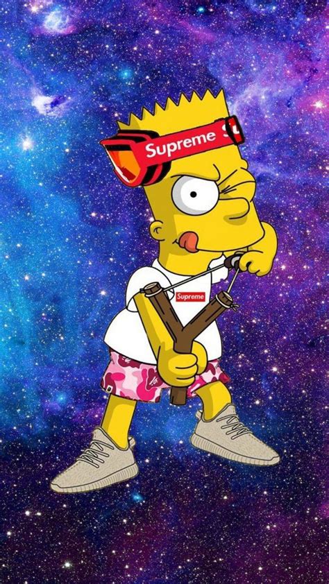 Bart simpson homer simpson marge simpson lisa simpson television show, simpsons, bart simpson with supreme logo on his face png clipart. Bart Supreme wallpaper by Toddynho_e_bom - 9c - Free on ZEDGE™