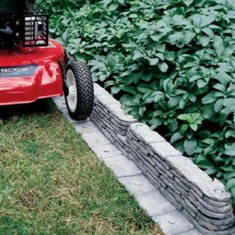 It can also be easily cut at home, so that you can customize your wood garden edging. Emsco 20 ft. Bedrocks TrimFree Resin Slate Lawn Edging ...