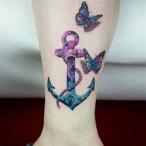 40 Cute And Simple Anchor Tattoo Designs For Women