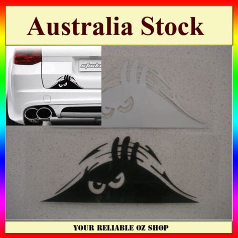 Funny Peeking Monster Scary Eyes Jdm Car Bumper Window Vinyl Decal