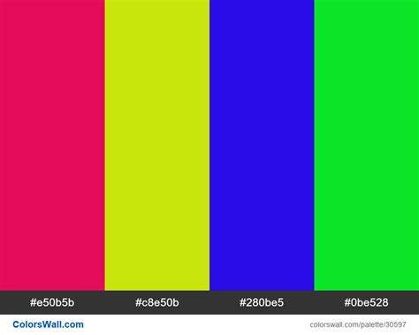 Tetradic Colors Scheme Razzmatazz Color E30B5C Hex ColorsWall
