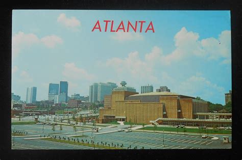 1960s Civic Center Complex And Skyline Atlanta Ga Fulton